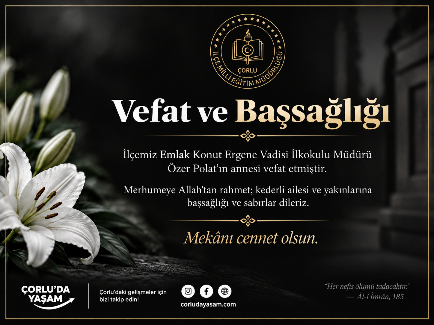 Özer Polat’ın Annesi Vefat Etti