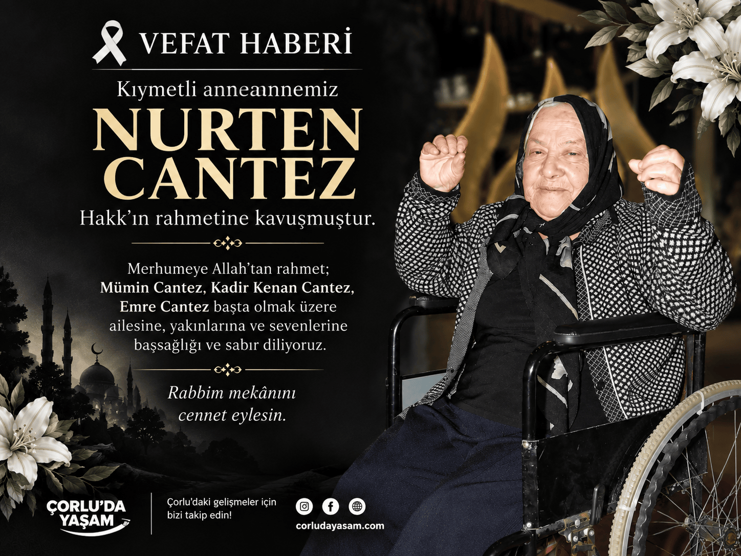 Nurten Cantez Hayatını Kaybetti