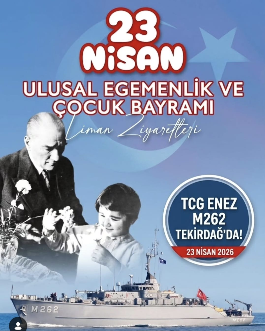 23 Nisan'da TCG ENEZ Halkın Ziyaretine AÇILIYOR