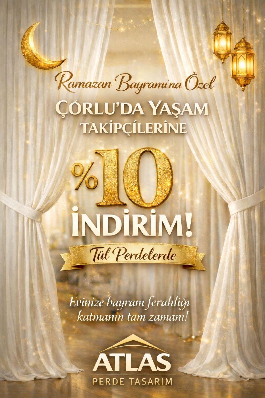 Çorlu'da Yaşam'a Özel %10 İndirim