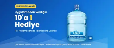 Çorlu Erikli Su Bayii | Yaşanlar Gıda İçecek Dağıtım