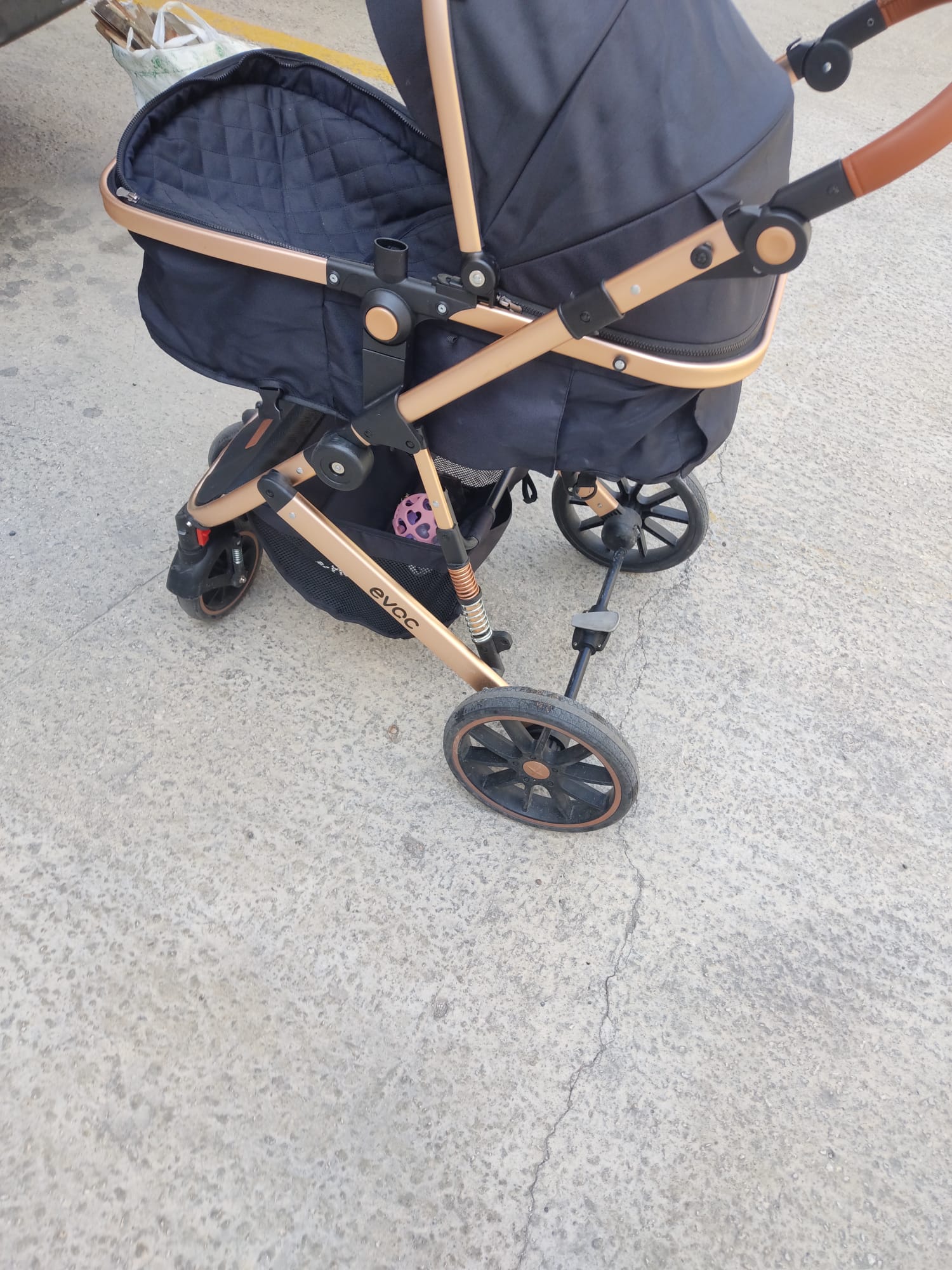 Temiz geniş büyük tekerlekli huggy evoc travel sistem Bebek arabası 