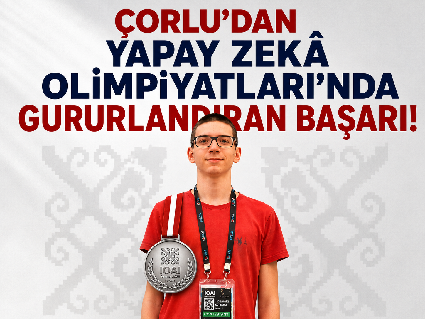 Çorlu’dan Yapay Zekâ Olimpiyatları’nda Gururlandıran Başarı!