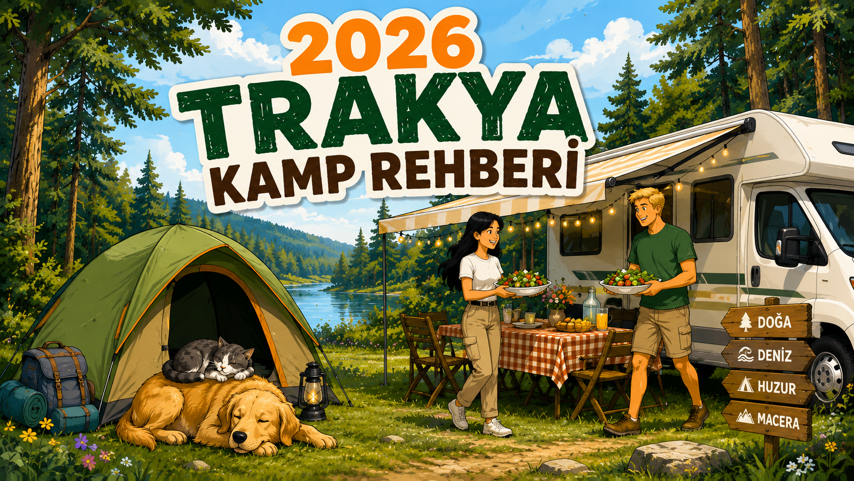 Trakya'da Kamp İçin En İyi 10 Mekan 2026