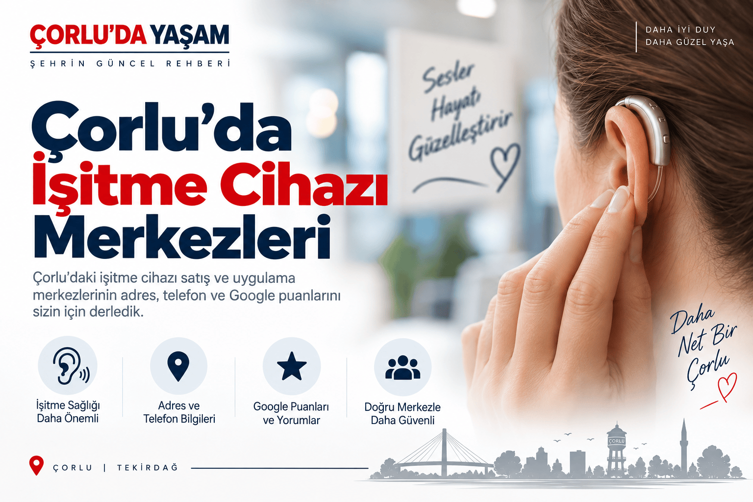 Çorlu İşitme Cihazı Satış ve Uygulama Merkezleri 2026