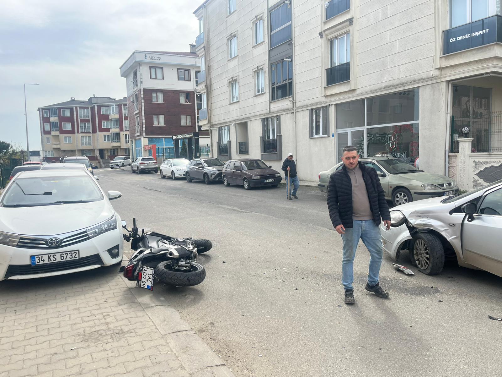 Nusratiye’de Otomobil ile Motosiklet Çarpıştı 1 Yaralı