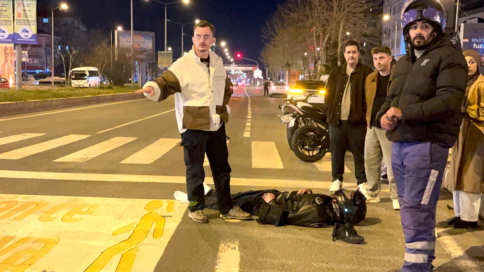 Çorlu Omurtak Caddesi'nde Motosiklet Kazası: 1 Yaralı