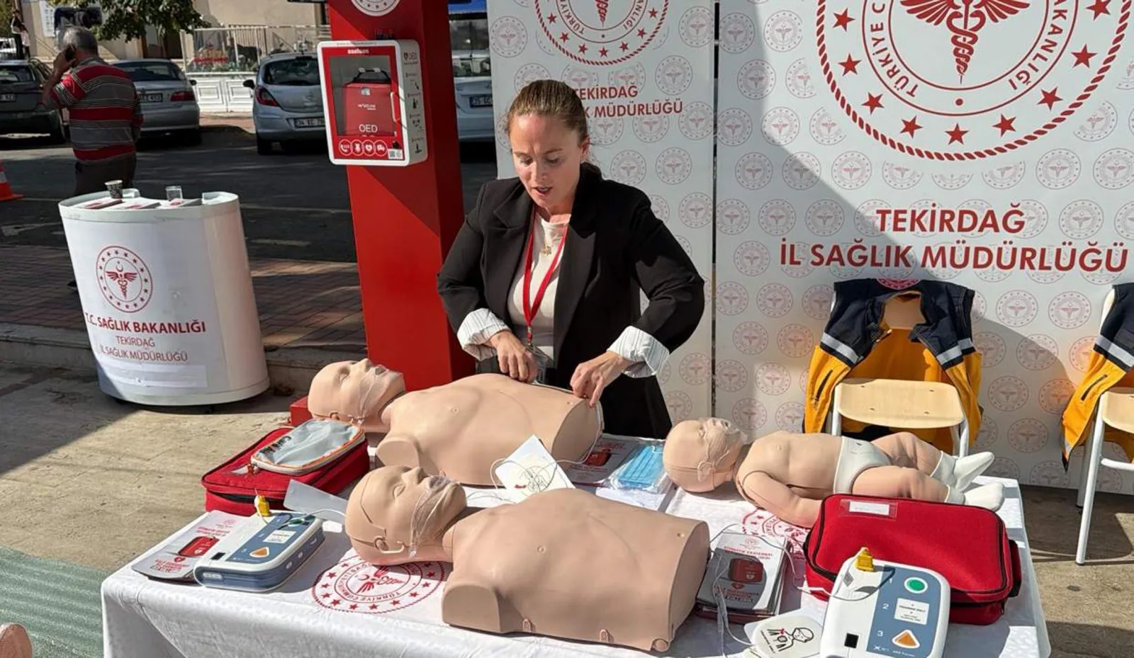 Tekirdağ'ın 3 ilçesine ani kalp durmalarına karşı şok cihazı konuldu — Tekirdağ
