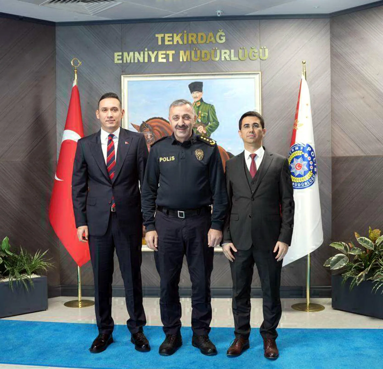 Çorlu Başsavcısı Özer, Emniyet Müdürü Turanlı'yı ziyaret etti