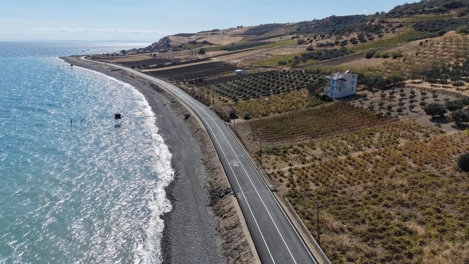 Tekirdağ'da Uçmakdere-Şarköy kara yolu etap etap yenileniyor — Tekirdağ