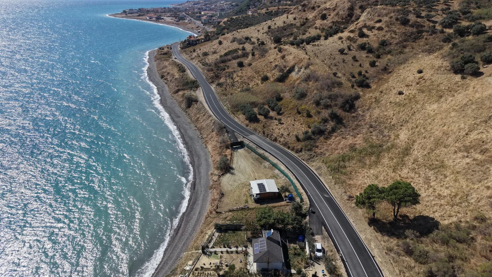 Tekirdağ'da Uçmakdere-Şarköy kara yolu etap etap yenileniyor — Tekirdağ