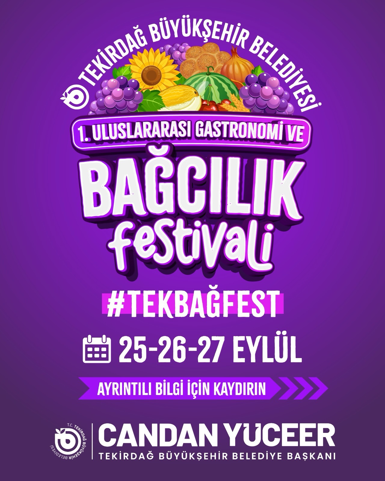 Tekirdağ Gastronomi Festivali 25-27 Eylül’de Başlıyor