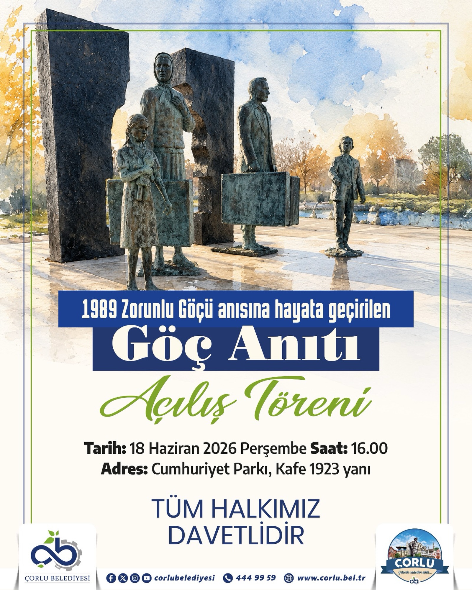 1989 Zorunlu Göçünün Sessiz Tanıkları Çorlu'Daki Göç Anıtının Hikayesi