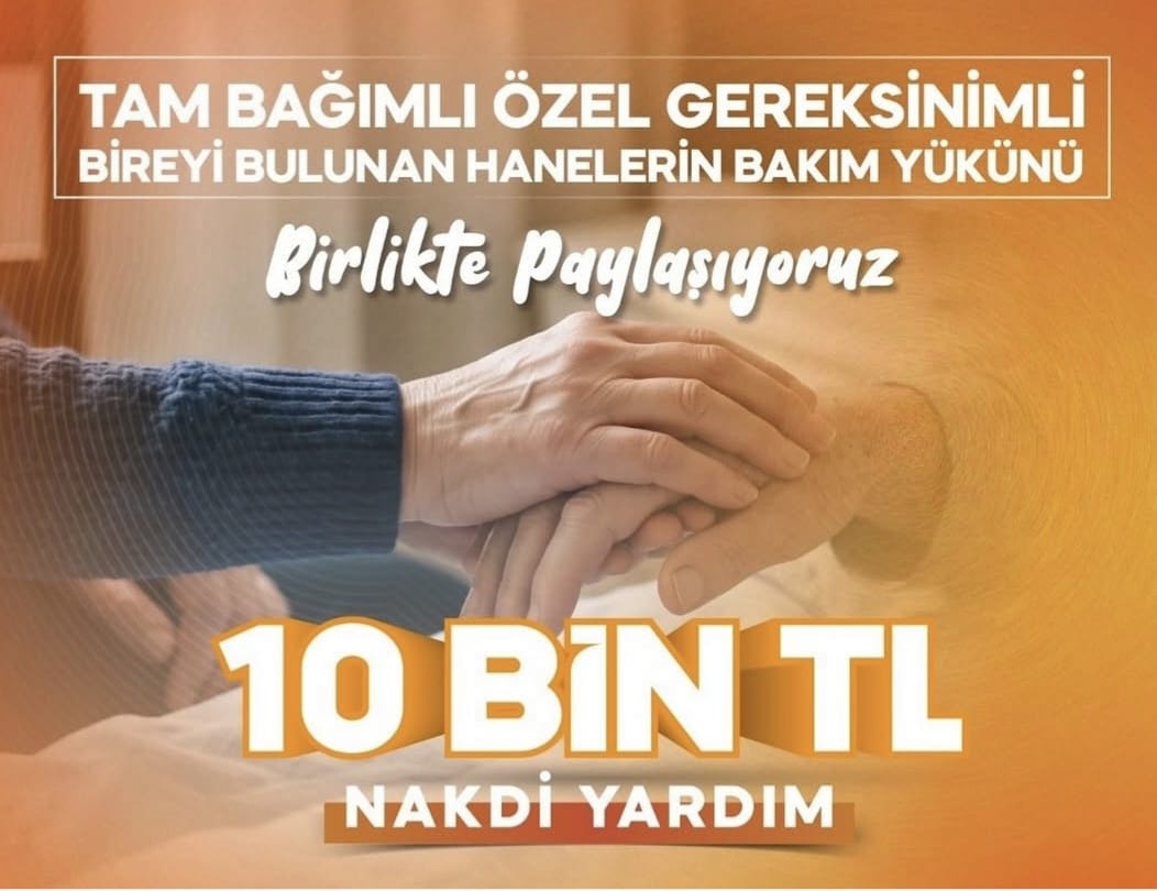 📢 Tekirdağ’da Tam Bağımlı Bireyi Olan Ailelere 10 Bin TL Destek
