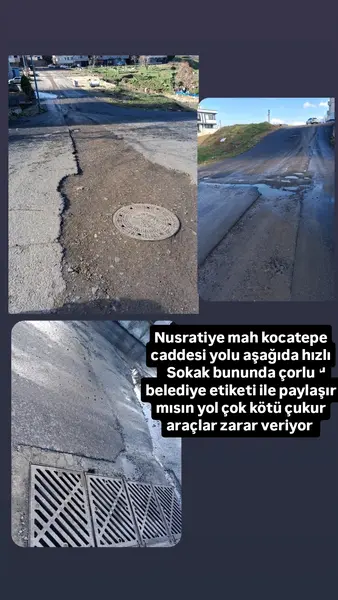 Yol ve Kaldırım: Menekşe Sokak, Kemalettin Mahallesi