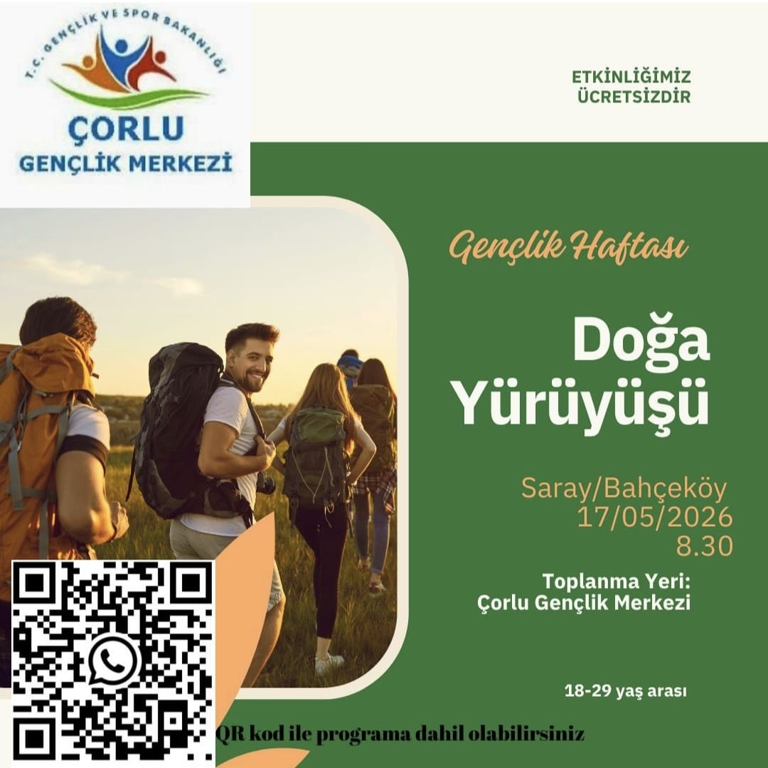 🥾 Gençlik Haftası Doğa Yürüyüşü